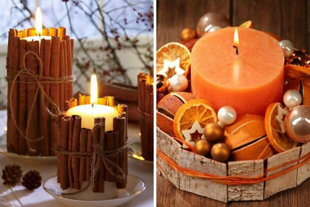 Композиции со свечами: 12 идей для зимнего декора