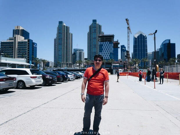 That's Downtown San Diego in the background
