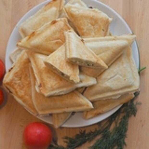 Пирожки с сыром и зеленью
