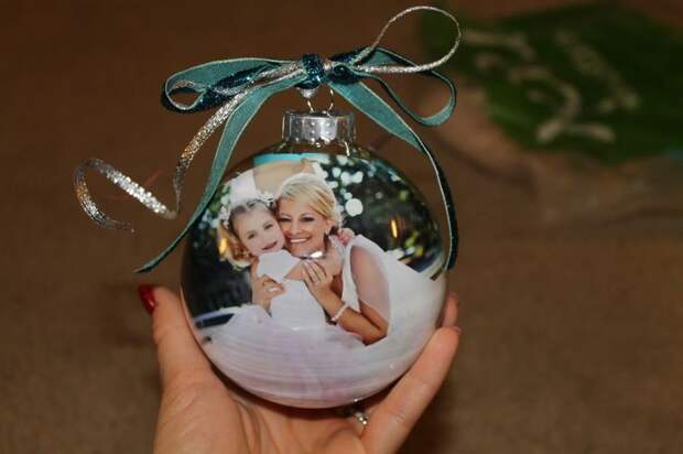 Photo ornament. Super cute gift idea for close family and friends: 