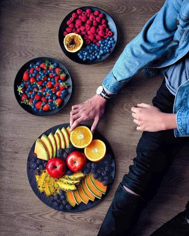 Vegan Colorful Food Arrangements