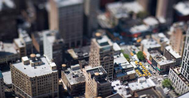 Когда мегаполисы - словно миниатюры: города и эффект tilt-shift