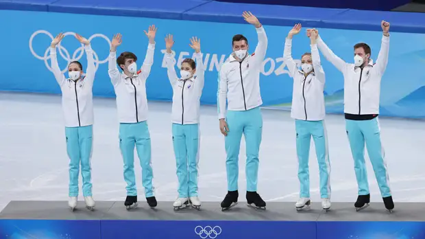 «Зенит» поздравил российских фигуристов с победой в командном турнире на ОИ-2022