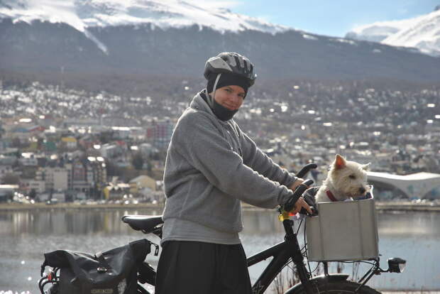День 1: Ушуая, Аргентина  велосипед, мир, путешествие, собака