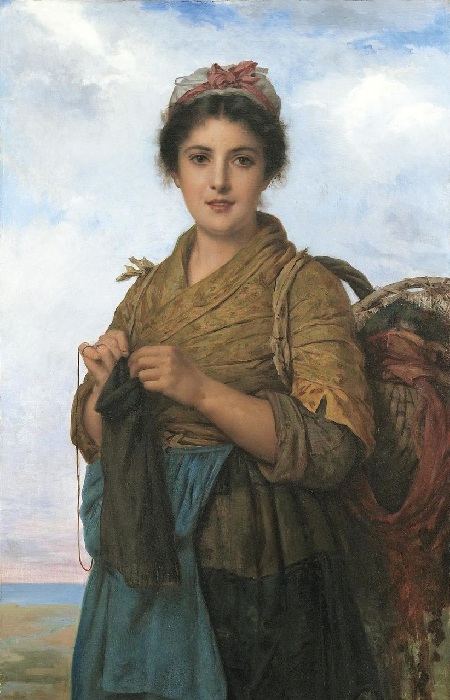 Молодая швея (The Young Seamstress). Автор: Leon Bazile Perrault. Молодая швея (The Young Seamstress). Автор: Leon Bazile Perrault.