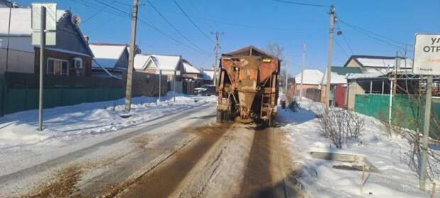 В Яблоновском городском поселении следят за состоянием дорог в условиях непогоды