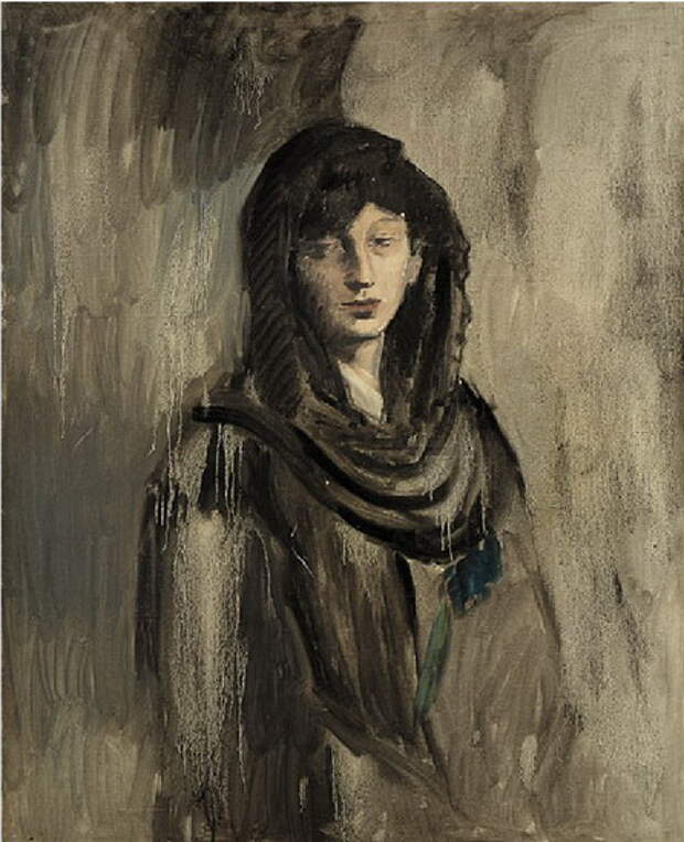 Пабло Пикассо. Фернанда в черной мантилье. 1905 год