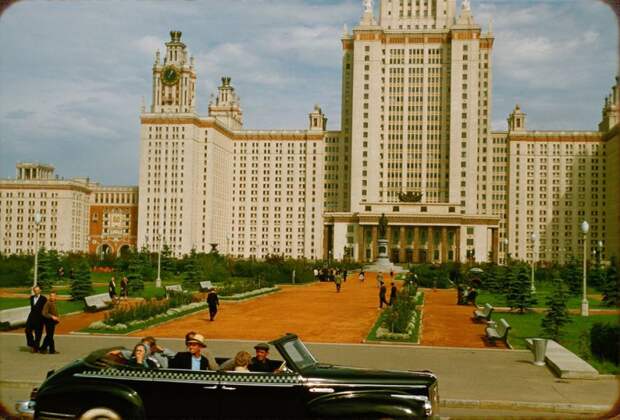 Москва, 1956 год фото, москва, Машина  времени, позитив