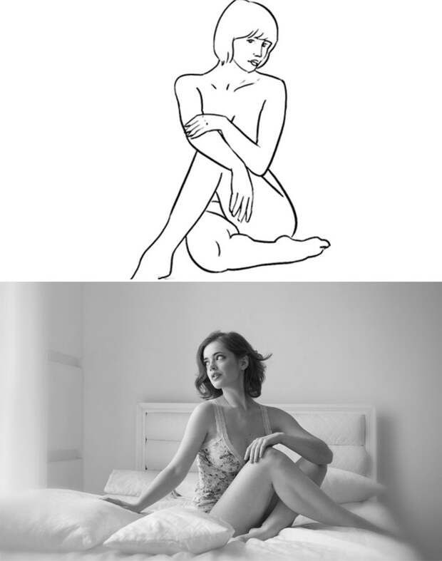 Самые удачные позы для женской фотосессии (для селфи тоже годится)