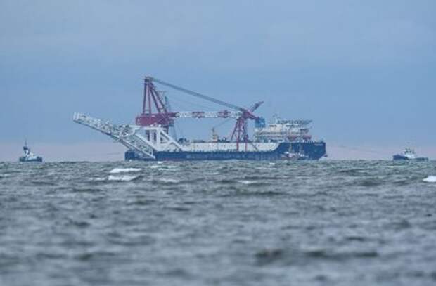 The Russian pipe-laying ship 