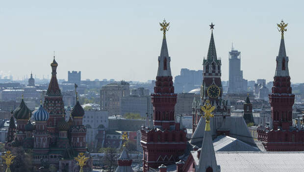 Вид на Красную площадь в Москве, архивное фото