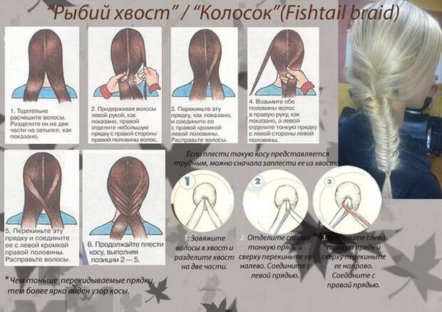 Учимся плести разные косы Учимся плести разные косы