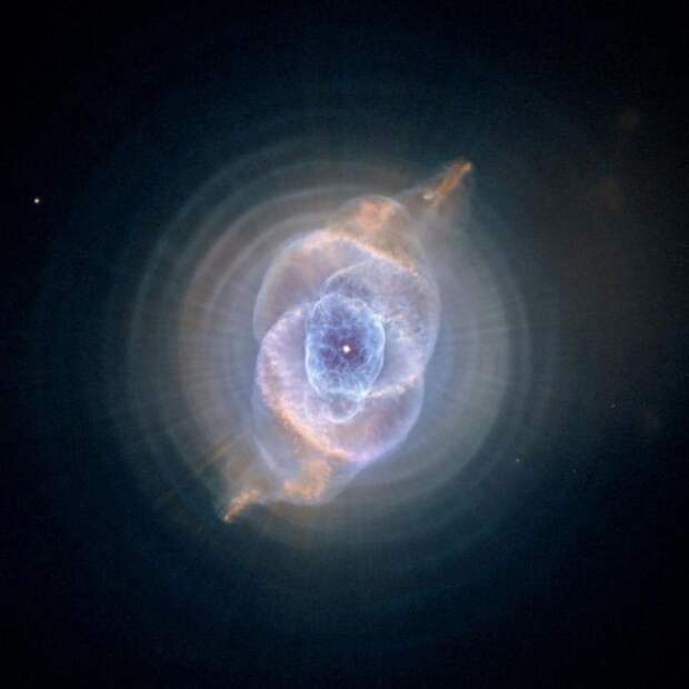 Туманность Кошачий глаз космос, красота, телескоп, хаббл, юбилей