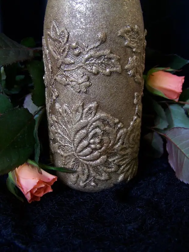 Декор вазы шпаклевкой своими руками