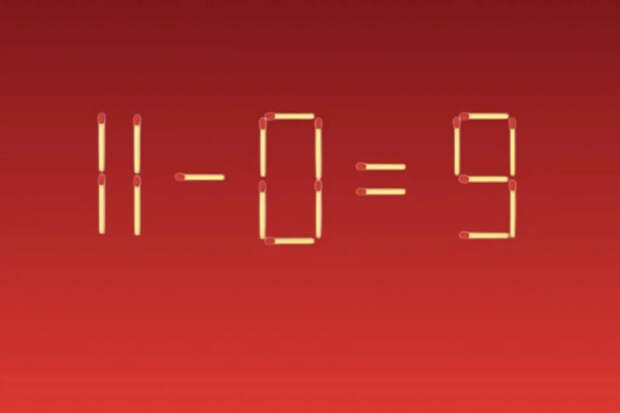 Головоломка со спичками, которую смогут решить только самые внимательные