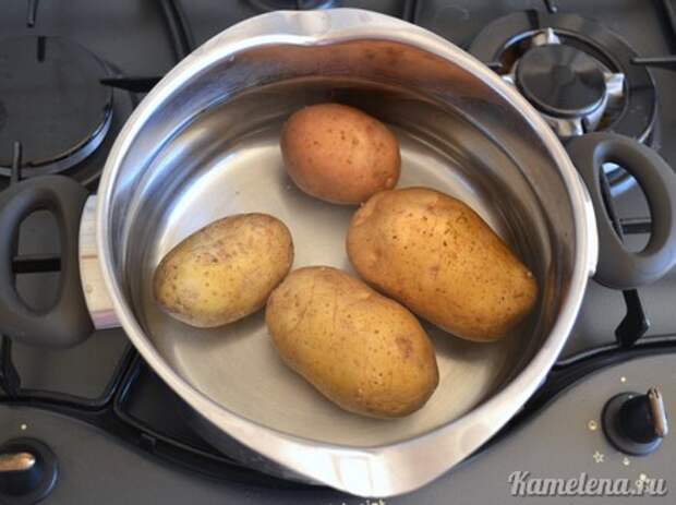 Картофель с беконом и луком — 1 шаг