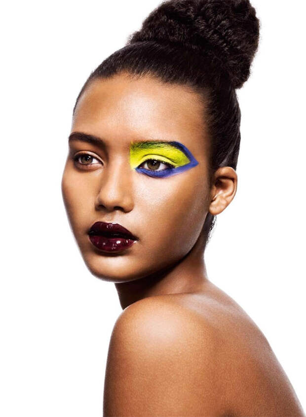 Color block, или новый трендовый макияж на лето 2015 