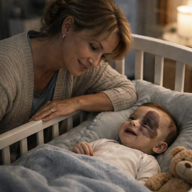 Она отреклась от сына из-за отметины на лице, а спустя сорок лет он учил её заново подносить кружку к губам