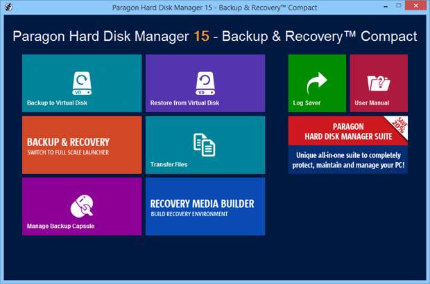 Paragon Backup and Recovery 14 Compact - бесплатная лицензия