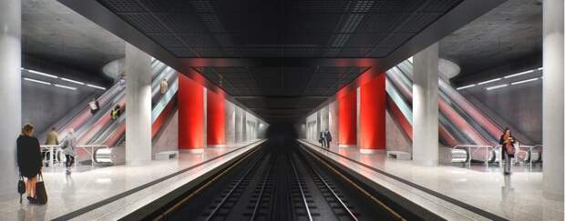 Дизайн «Хорошёвской» напомнит о традициях русского авангарда / Фото: stroi.mos.ru