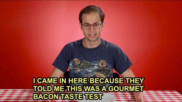 Zach was ready to eat, but also suspicious from the start.