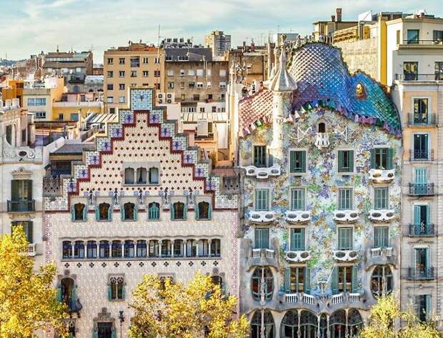 Casa Batllo в Барселоне - фасад