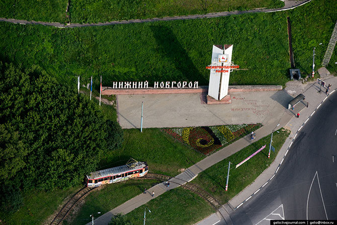 Нижний Новгород с вертолета