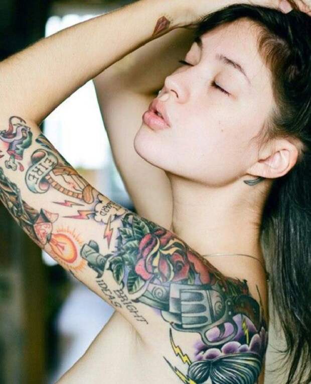 27 безумных татуировок на теле привлекательных девушек девушки, тату