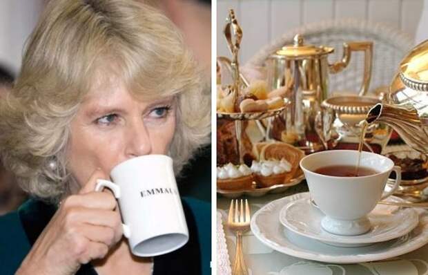 Во время чаепития королевские особы следуют протоколу Во время чаепития королевские особы следуют протоколу