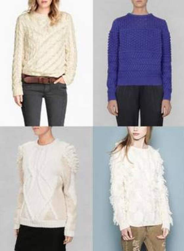 Winter Cozy Faux Fur Coat & Knit Sweaters Autumn-Winter Trend