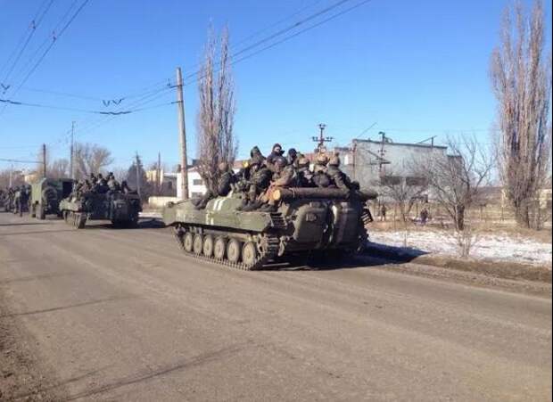 из Дебальцево выходят ВСУ
