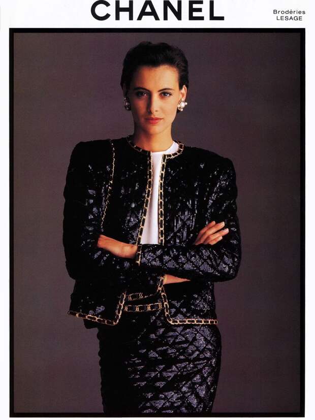 Chanel 1980s Vintage Fashion Advertising | Moda chanel, Ideias fashion, Chanel vintage