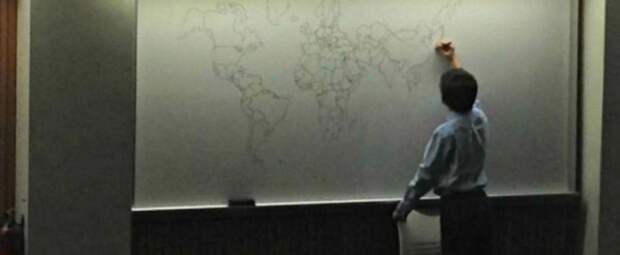 мальчик с аутизмом нарисовал карту мира, с аутизмом карта мира, аутист нарисовал карту мира