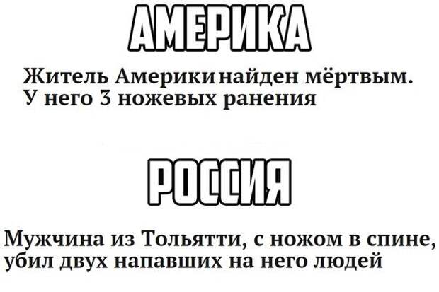Россия vs Америка