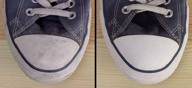 1. Почистить белую обувь можно зубной пастой. обувь, совет