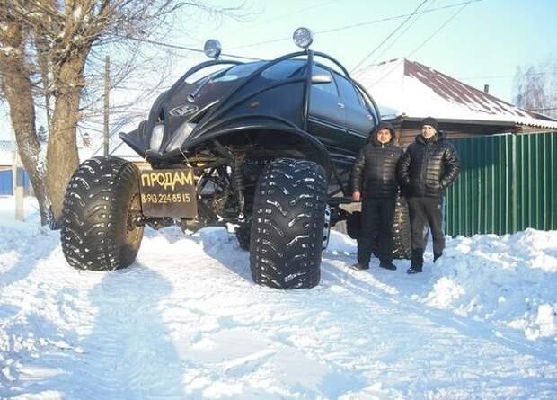 Для суровой русской зимы креатив, машина