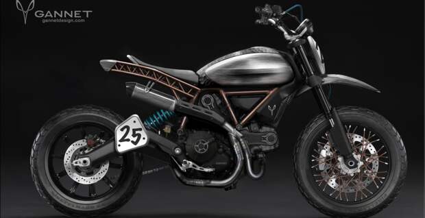 Фото Ducati Scrambler, Gannet Design, EICMA 2014