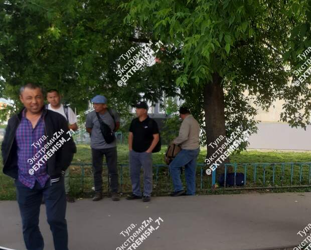 В Туле на улице Максима Горького правоохранители проверили более 30 иностранцев