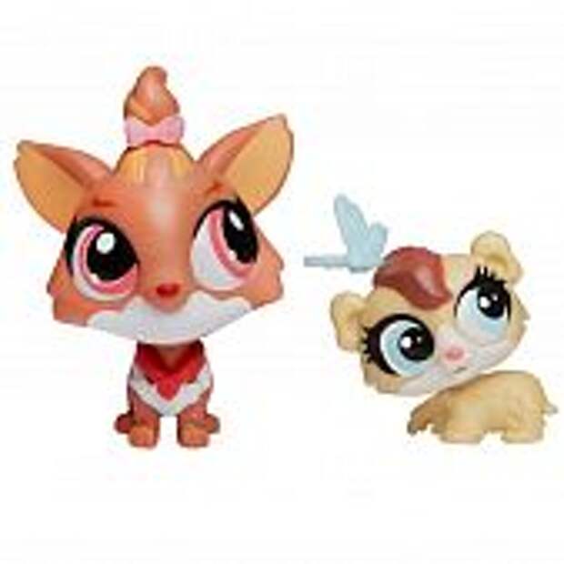 Игрушка Littlest Pet Shop Собачка и хомяк Зверюшка с детенышем