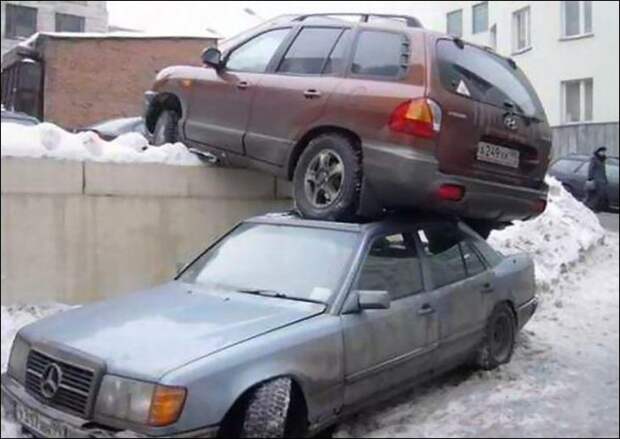 Чудеса парковки parking, авто, курьез, парковка
