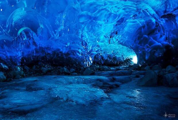 11. Ледяная пещера Менденхолл, Аляска красота, пейзажи, природа