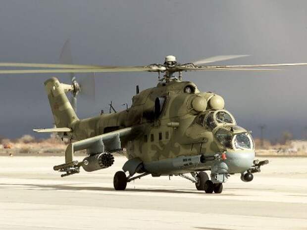 Пентагон разглядел через спутник 4 российских боевых вертолёта в сирийской Латакии