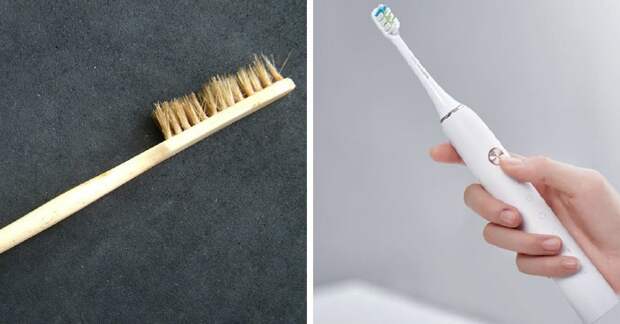 Зубная щётка в мире, вещи, изменились, прошлое, тогда и сейчас