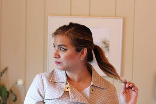 Rossana Vanoni, cute twirl pony tail
