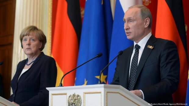 Путин и Меркель
