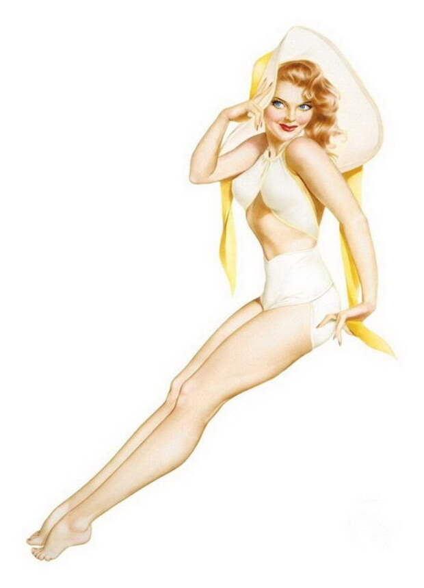 Воплощение красоты и женственности в работах Альберта Варгаса (Alberto Vargas).