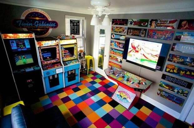 Дом любителя аркад 80-х дизайн, интерьер, кино, компьютерные игры