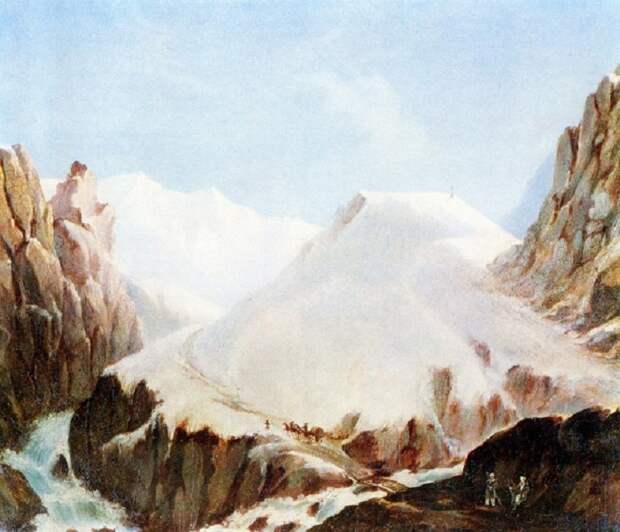 Крестовая гора. Масло. (1837-1838 г.г.). М.Ю. Лермонтов. Крестовая гора. Масло. (1837-1838 г.г.). М.Ю. Лермонтов.