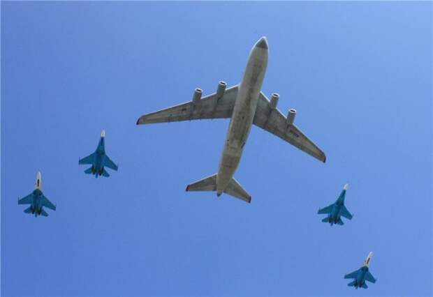 Почему самолёты возвращаются из Сирии, группируясь по принципу косяка птиц? Почему самолёты возвращаются из Сирии, группируясь по принципу косяка птиц?
