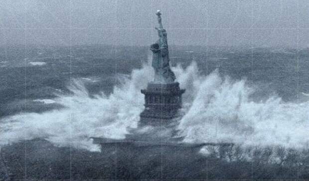 Вот так Статуя Свободы выглядела во время урагана Сэнди вирусное фото, фейк